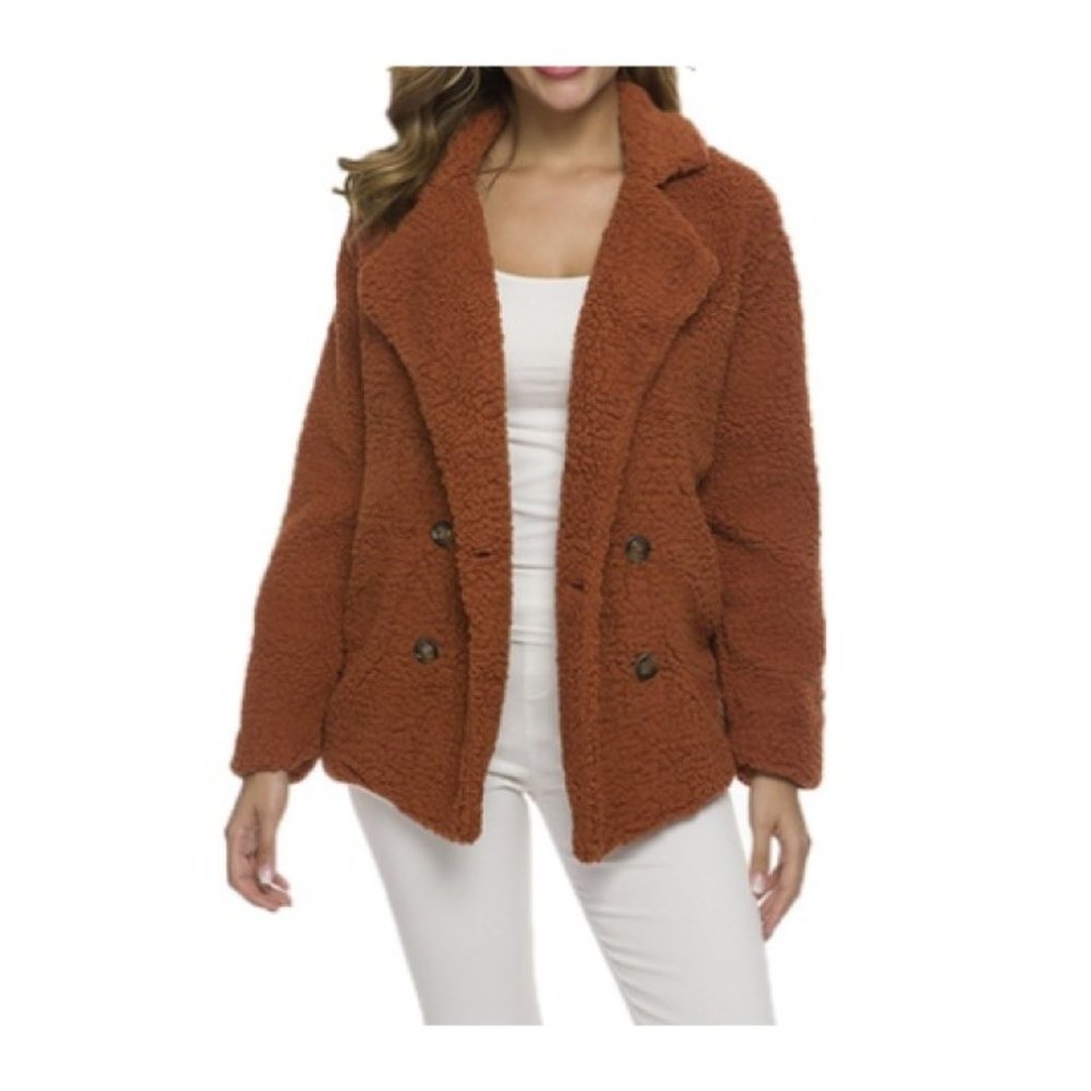 Women's Soft Comfy Lightweight Teddy Jacket